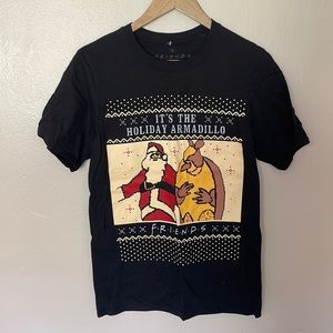 NWOT Friends Holiday Armadillo Tee. Small